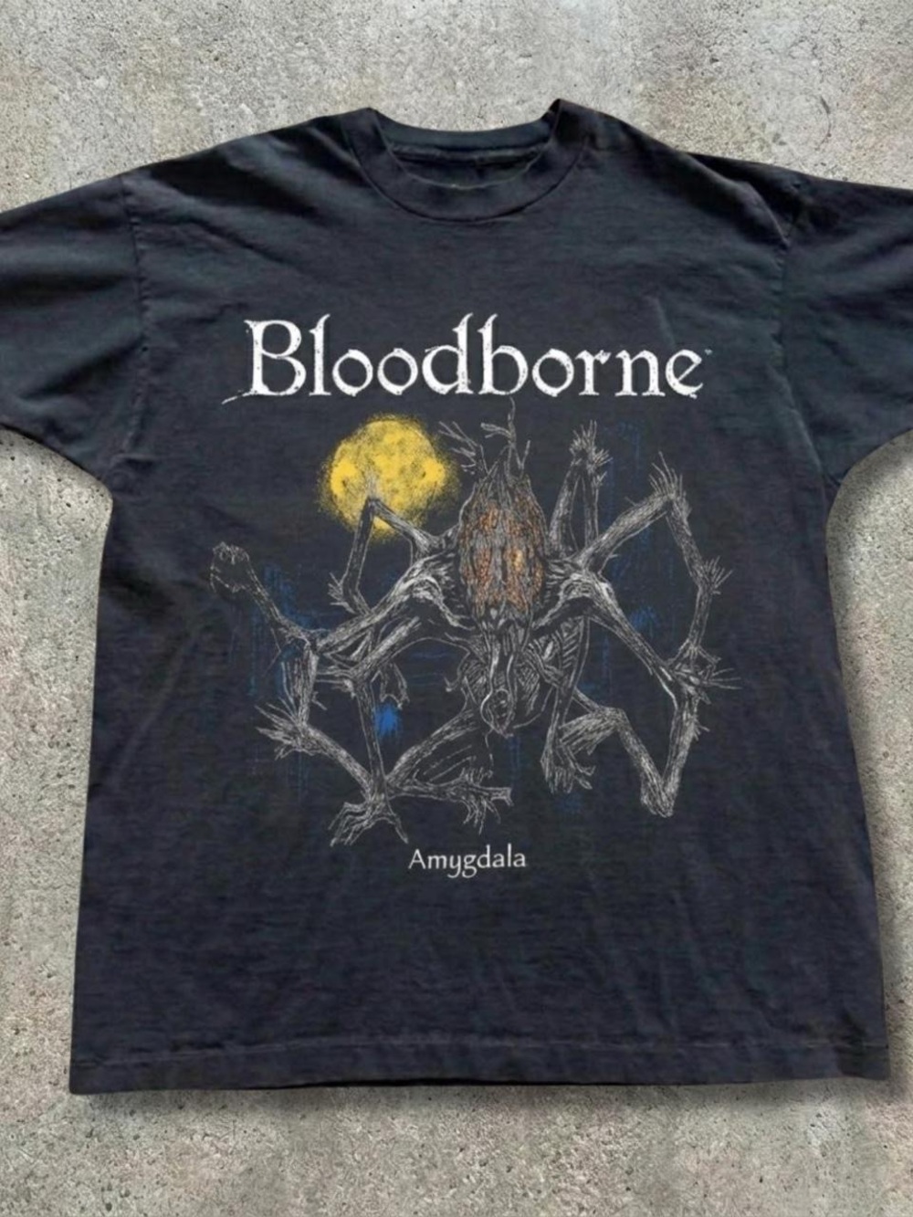 Gildan Black Bloodborne Amygdala Graphic Tee